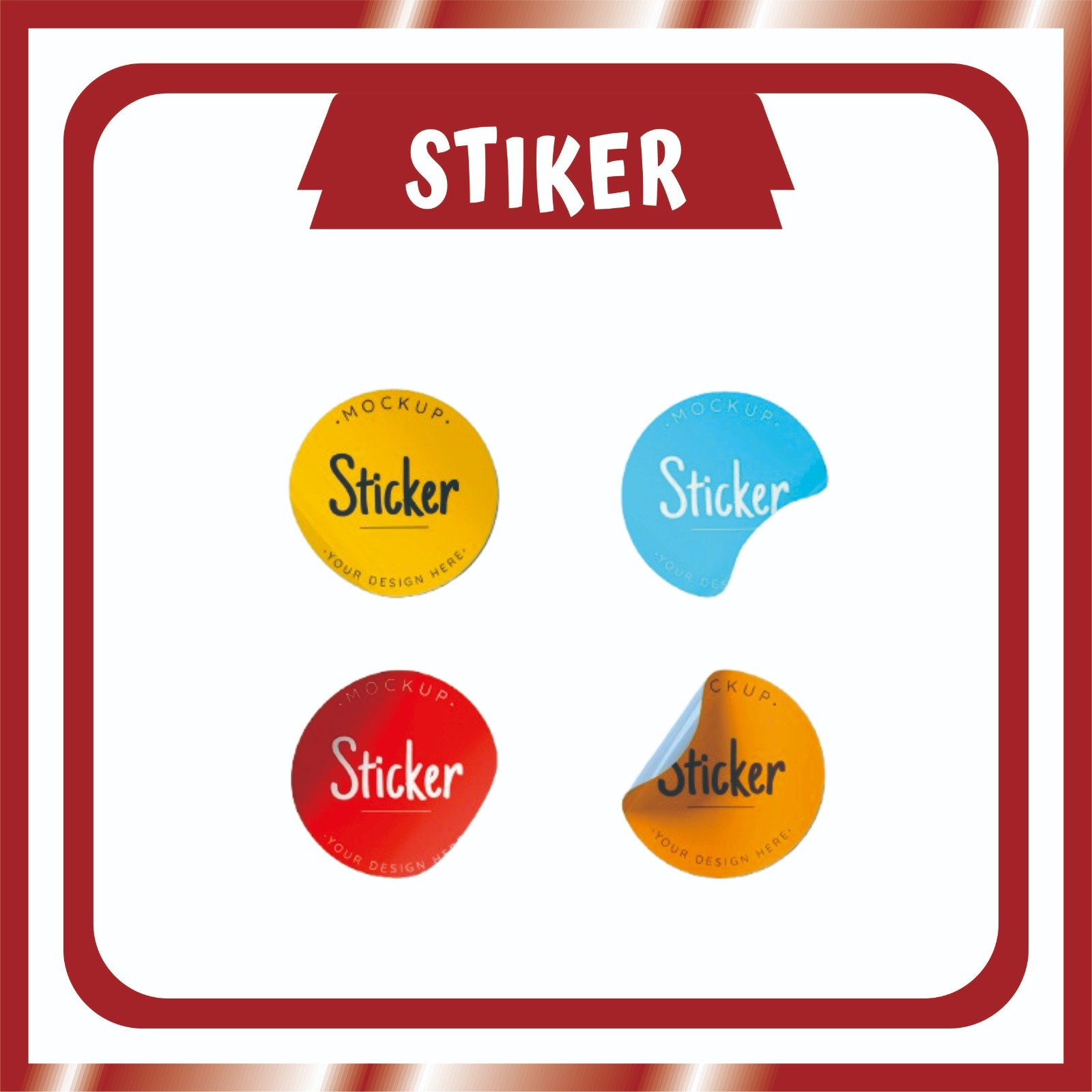 Stiker Vinyl Kromo Potong Custom