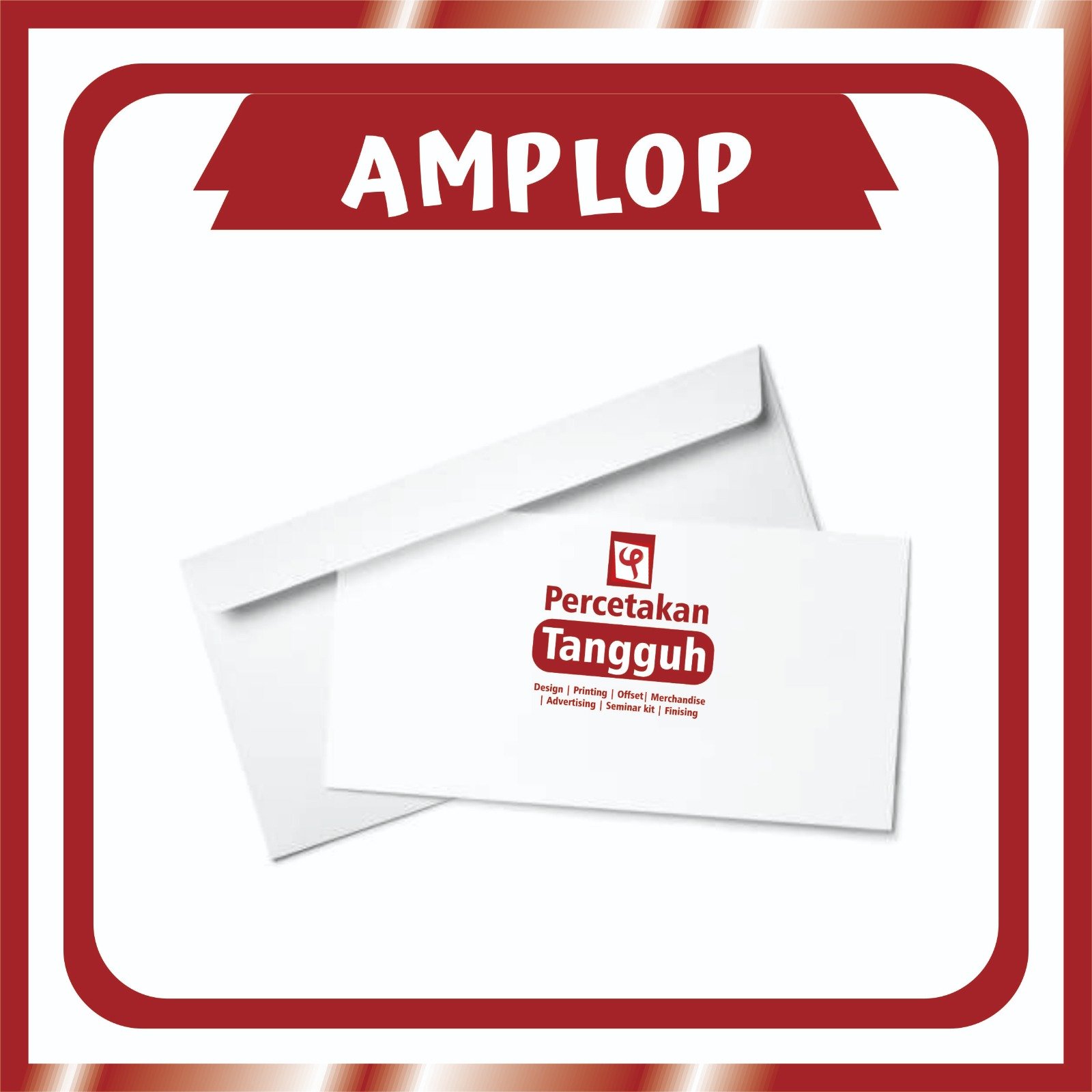 Amplop Putih Kabinet Sablon