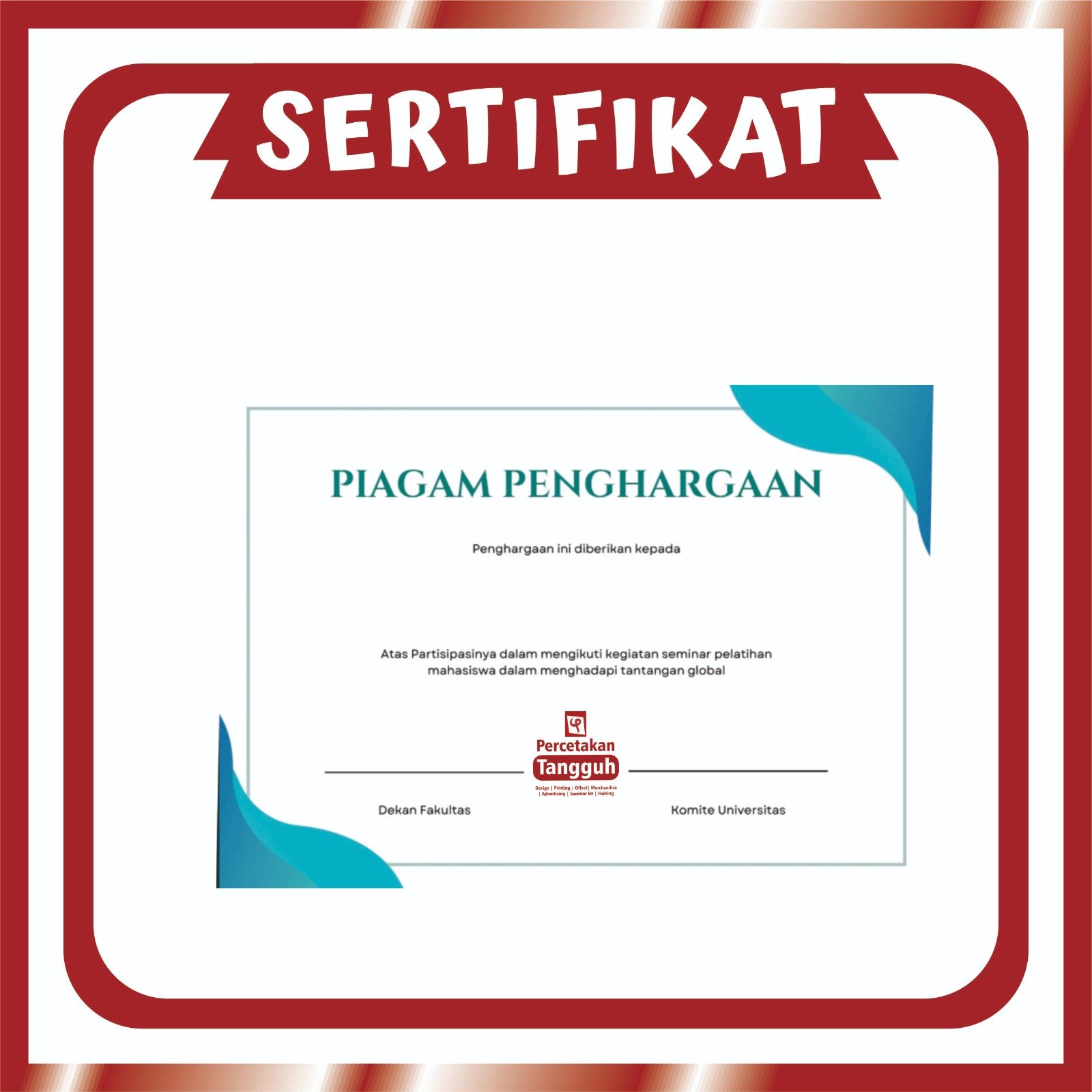 Sertifikat / Piagam Art Carton