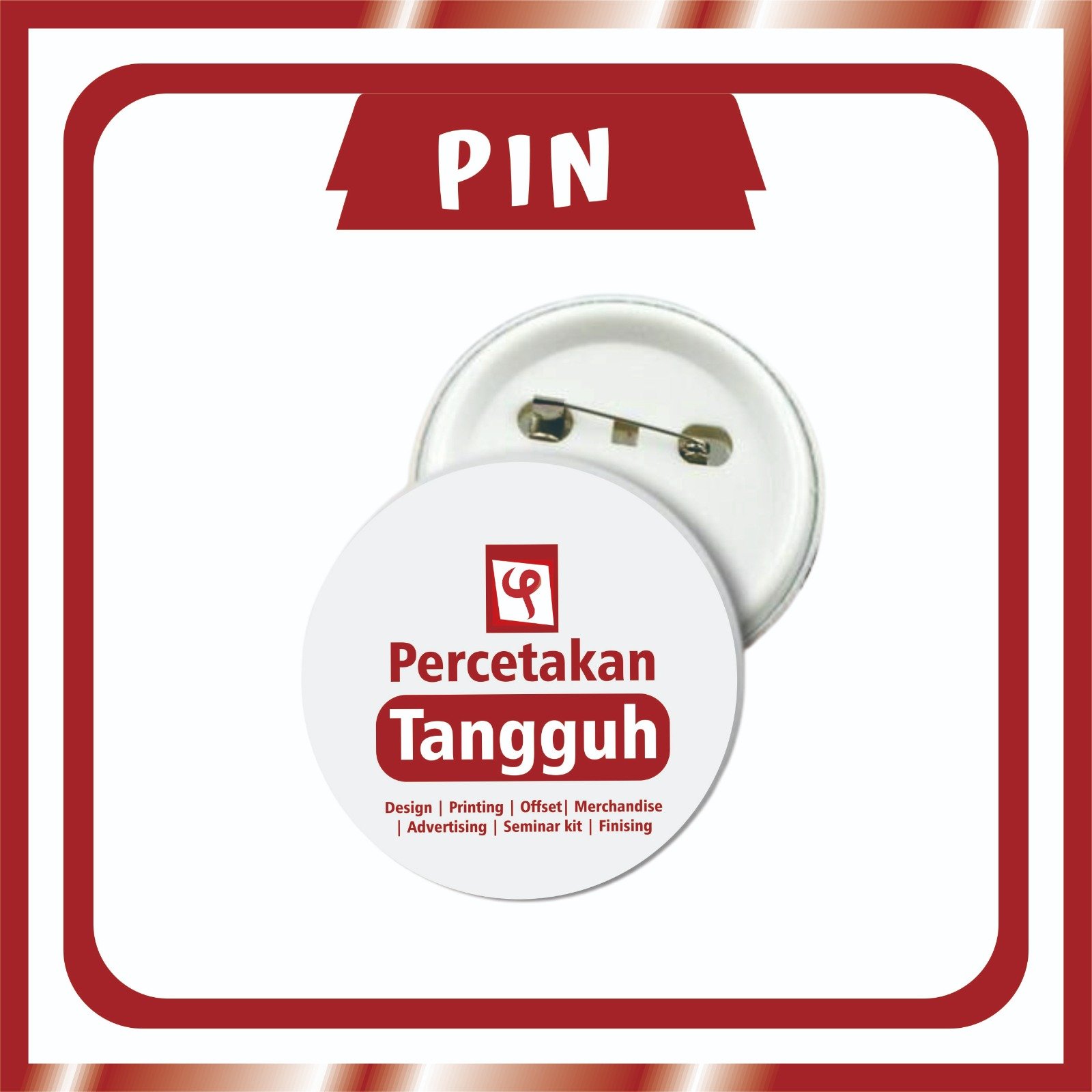 Pin Peniti Custom 44mm